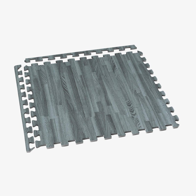 We Sell Mats Forest Floor 3/8 Inch Thick Printed Foam Tiles, Premium Wood Grain Interlocking Foam Floor Mats, Anti-Fatigue Flooring â€“ Stylish Flooring Solution, Slate, 24 Sq Ft - Image 4
